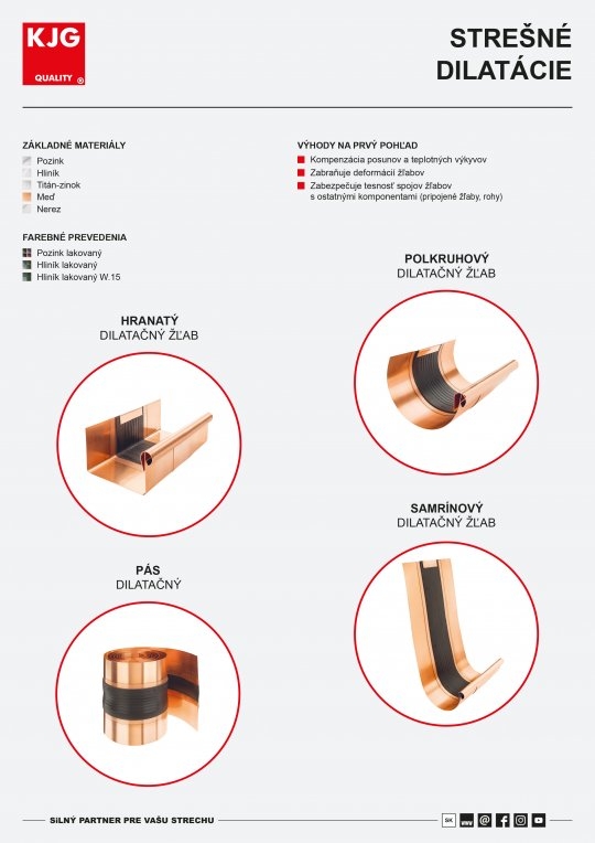 Strešné dilatácie