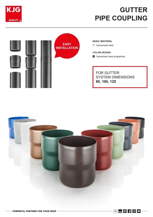 Gutter pipe coupling