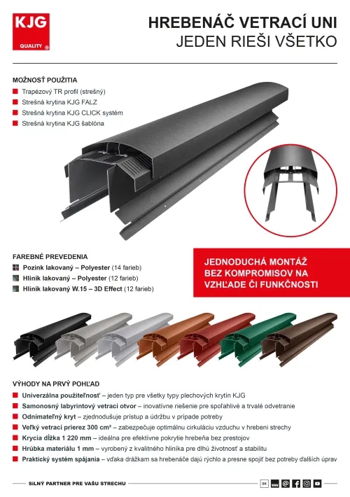 Hrebenáč vetrací UNI
