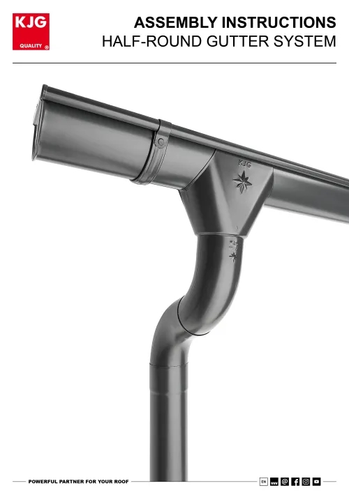 Half-round gutter system