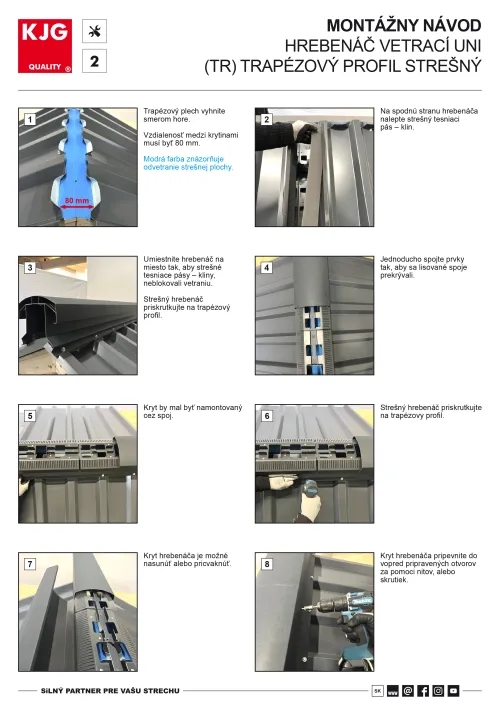 Hrebenáč vetrací UNI (TR)