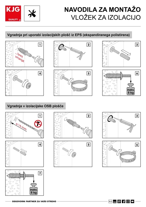 Vložek za izolacijo