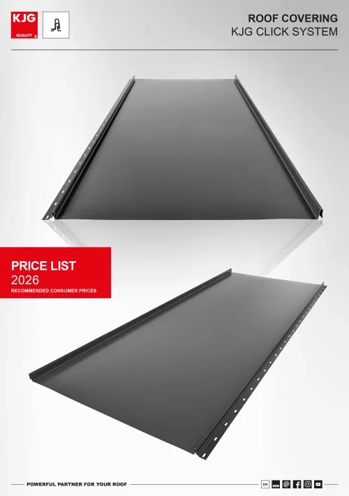 Roof covering KJG CLICK system