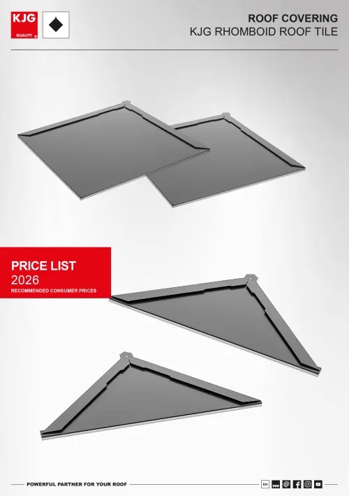 Roof covering KJG rhomboid roof tile