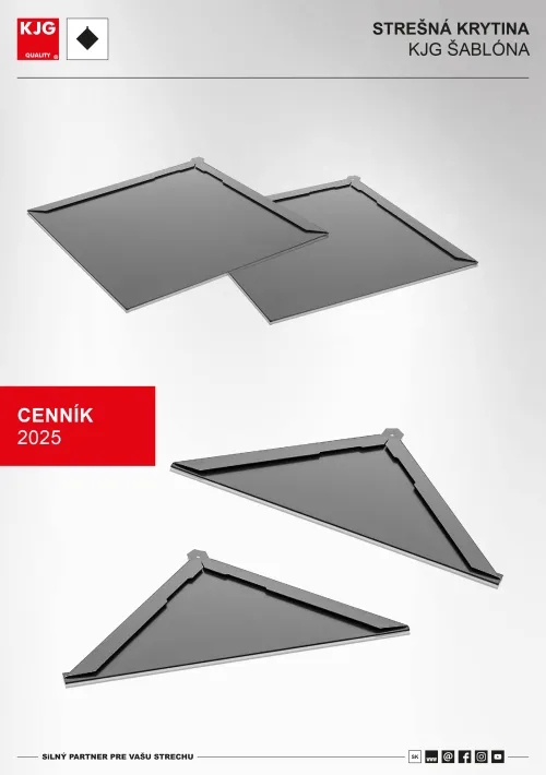 Strešná krytina KJG šablóna