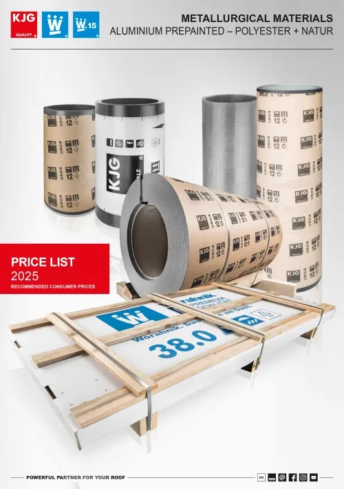 Aluminium prepainted + natur