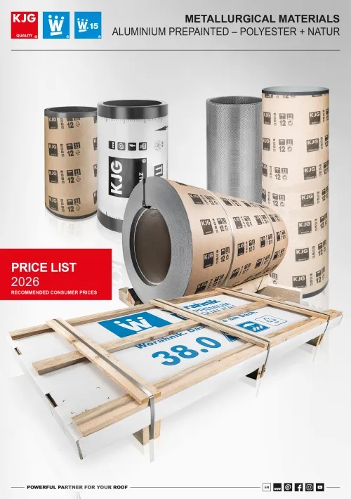 Aluminium prepainted + natur