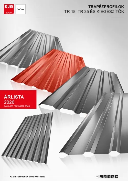 Trapézprofilok TR és kiegészítők