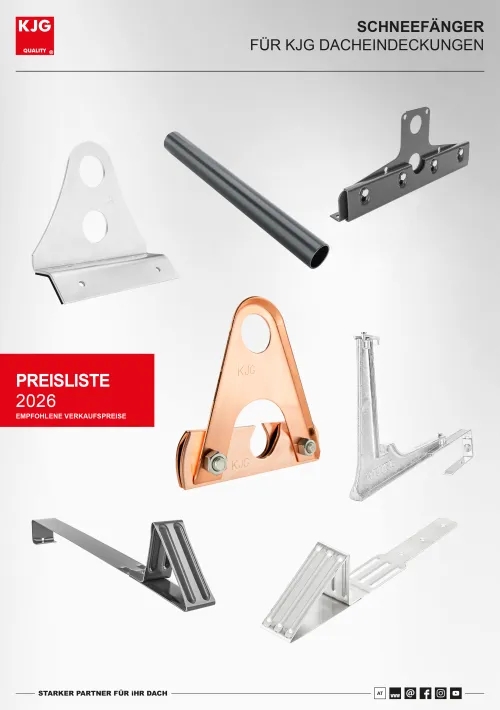 Schneefänger für KJG Dacheindeckungen