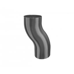 Double elbow - Aluminium prepainted - Anthracite - Picture 1