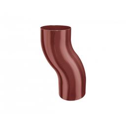 Double elbow  - Aluminium prepainted  - Steel red  -  Picture 1