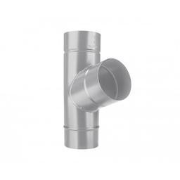 Downpipe branch 72°  - Aluminium prepainted  - White aluminum  -  Picture 1