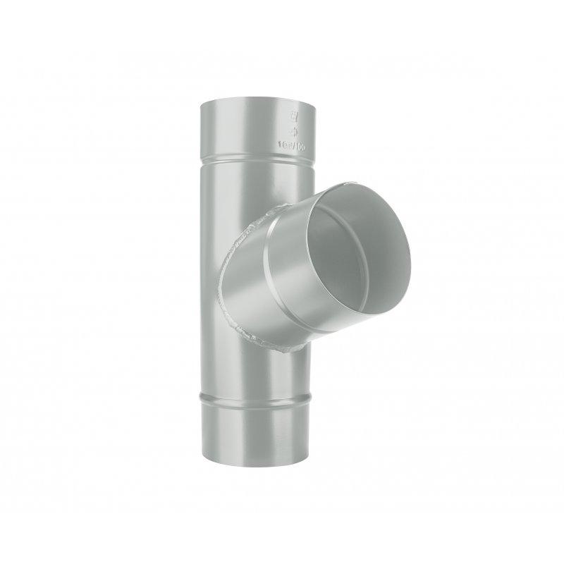 Сливной отвод 72°  - Лакированный алюминий  - Цинково-серый  -  Изображение