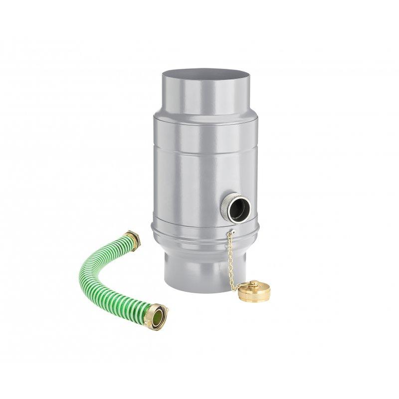 Water collector + hose  - Aluminium – Natur  - Galvanized steel prepainted – White aluminum  -  Picture