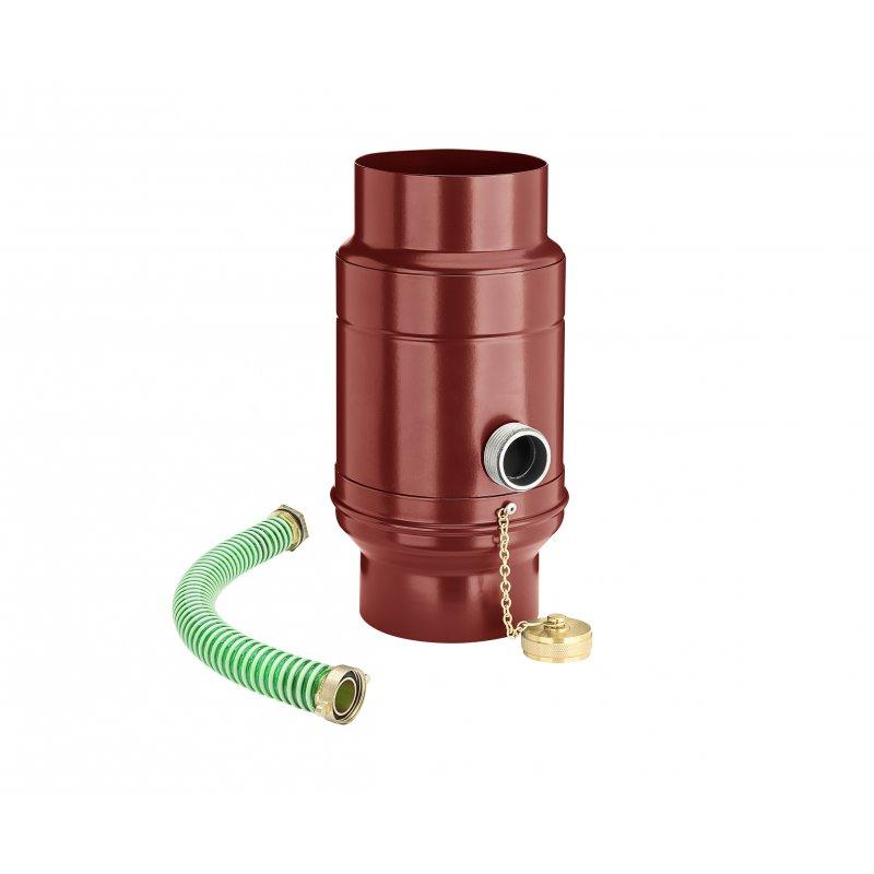 Lovilec vode s cevjo  - Aluminij barvni  - Vinsko rdeča  -  Slika