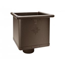 Hopper cubic  - Aluminium prepainted
W.15  - Testa di Moro W.15  -  Picture 1