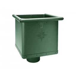 Hopper cubic  - Aluminium prepainted
W.15  - Moss green W.15  -  Picture 1