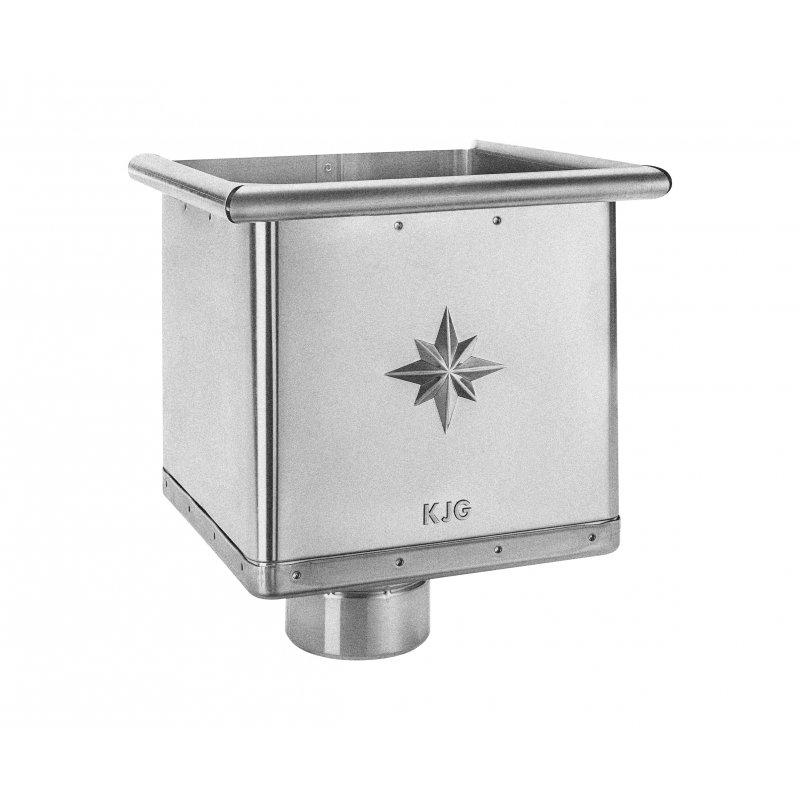 Hopper cubic  - Galvanized steel  - U. S. Steel  -  Picture