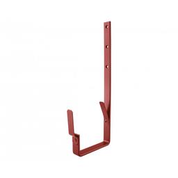 Gutter hook square  - Galvanized steel prepainted  - Steel red  -  Picture 1