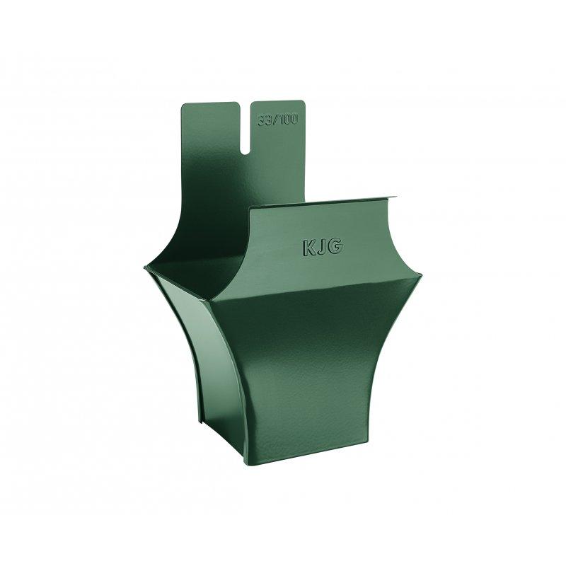 Kotliček kvadratni  - Pocinkano barvano  - Zelena mahovo  -  Slika