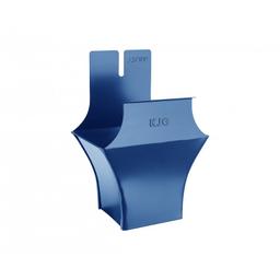 Outlet square - Galvanized steel prepainted - Gentian blue - Picture 1