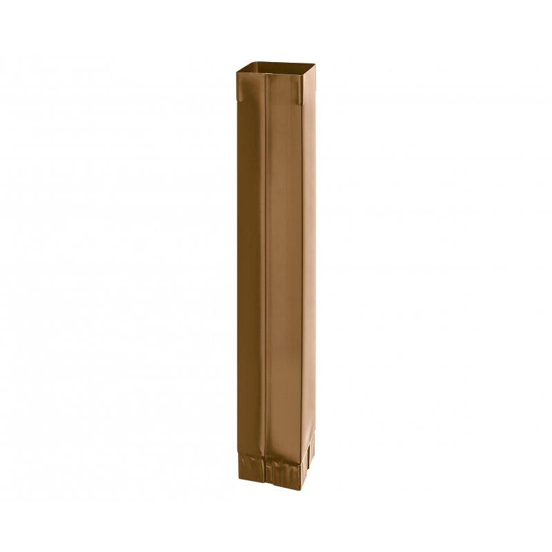 Zvodová rúra hranatá  [s=0,55]  - Pozink lakovaný  - Metalická medená  -  Obrázok