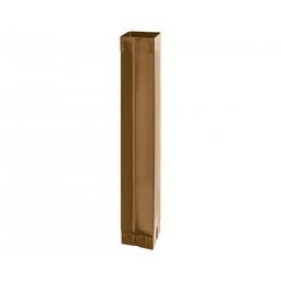 Zvodová rúra hranatá  [s=0,55]  - Pozink lakovaný  - Metalická medená  -  Obrázok 1