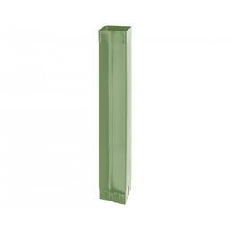 Zvodová rúra hranatá  [s=0,55]  - Pozink lakovaný  - Trávovo zelená  -  Obrázok 1