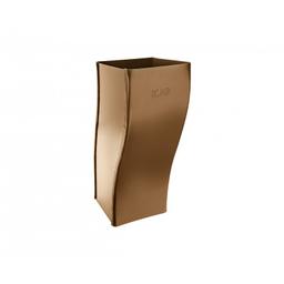 Double elbow square  - Galvanized steel prepainted  - Metallic copper  -  Picture 1