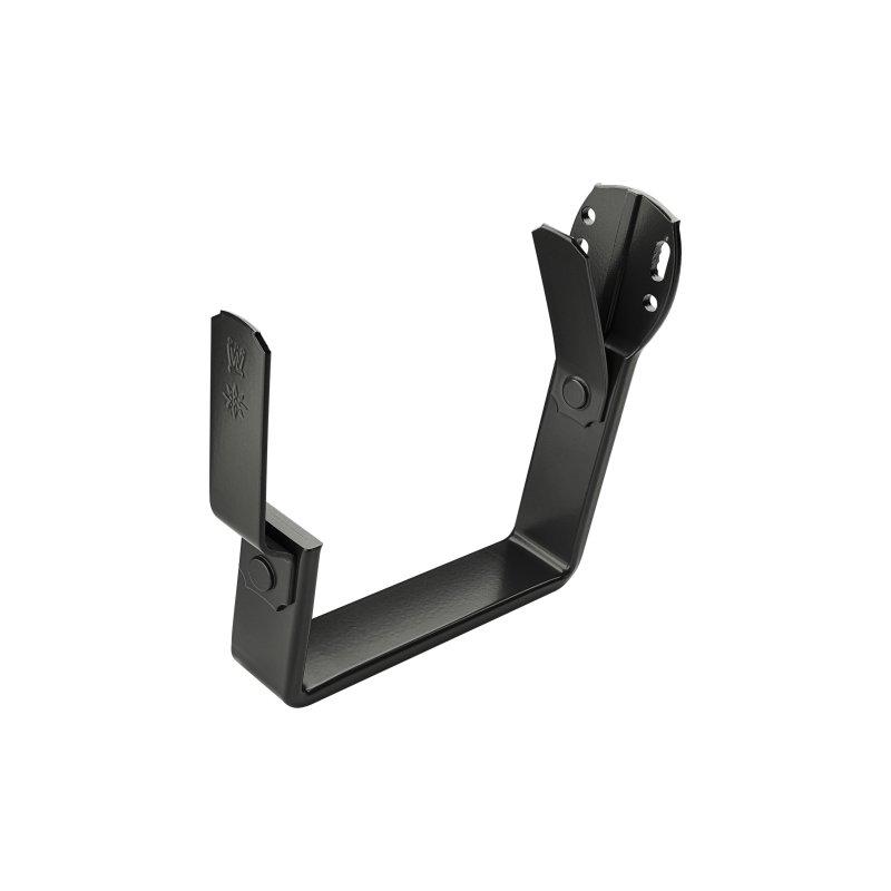 Szárnelkuli csatornatartó szögletes  - Alumínium színes  - Fekete  -  Kép