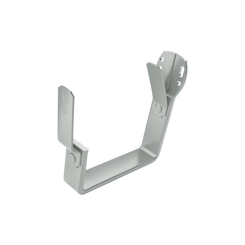 Kljuka kvadratna kratka z dodatnim nosilcem  - Aluminij barvni  - Cink siva  -  Slika