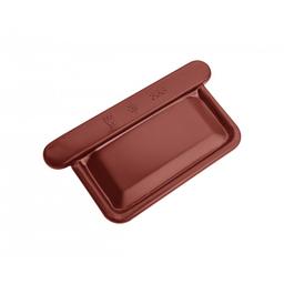 Zaključek žleba kvadraten  - Aluminij barvni  - Vinsko rdeča  -  Slika 1