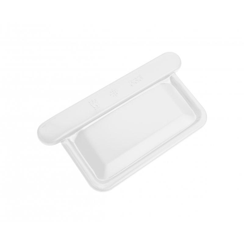 Szögletes véglemez  - Alumínium színes  - Fehér  -  Kép