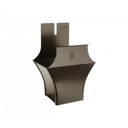 Outlet square - Aluminium prepainted - Brown grey - Picture 1