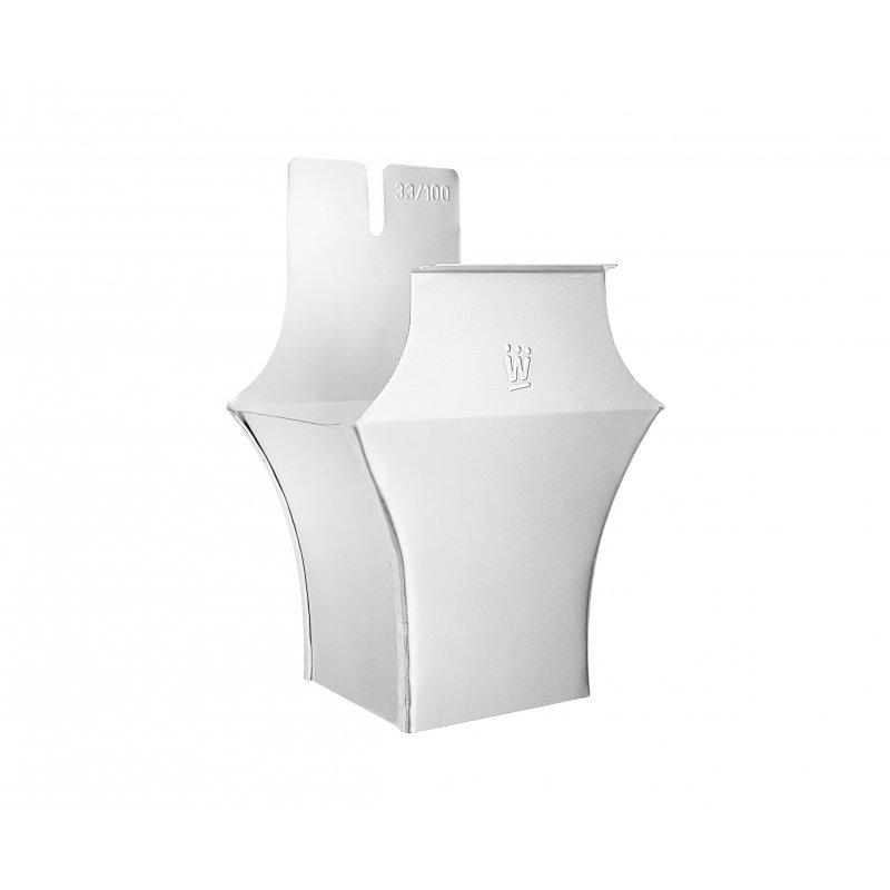 Žľabový kotlík hranatý  - Hliník  - Natur  -  Obrázok