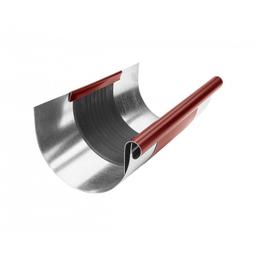 Diletacija za žleb polkrožni  - Pocinkano barvano  - Vinsko rdeča  -  Slika 1