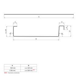 Pločevina v roli FALZ – 500 kg  - Aluminij barvni W.15 / Aluminij barvni  - Temno srebrna W.15 / Temno srebrna  -  Slika 2