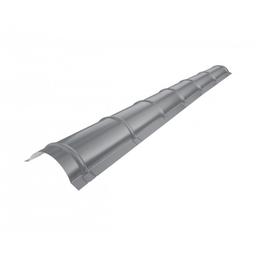 Slemenjak polkrožni za kritino  - Pocinkano barvano  - Prašno siva  -  Slika 1