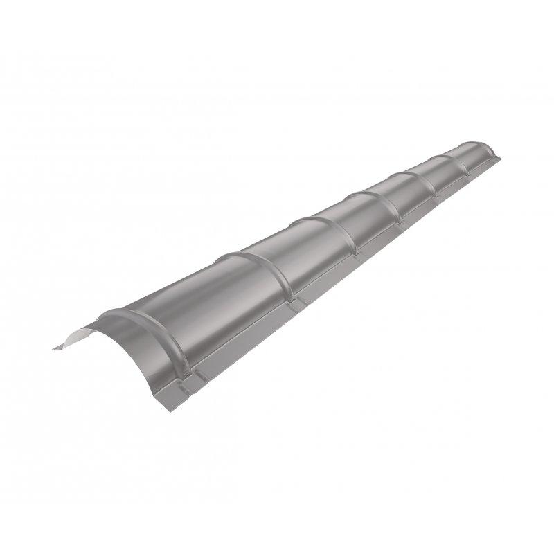 Slemenjak polkrožni za kritino  - Pocinkano barvano  - Temno srebrna  -  Slika