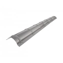 Slemenjak polkrožni za kritino  - Pocinkano barvano  - Temno srebrna  -  Slika 1