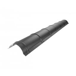 Ridge cap for metal roofing  - Galvanized steel prepainted
MATT STUCCO  - Anthracite MATT STUCCO  -  Picture 1