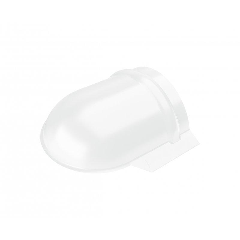 Ukončenie hrebenáča oblé  - Pozink lakovaný  - Šedo biela  -  Obrázok