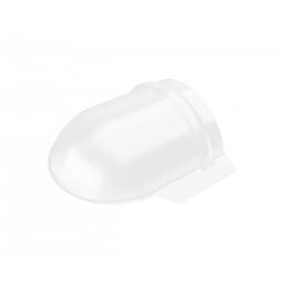 Ukončenie hrebenáča oblé  - Pozink lakovaný  - Šedo biela  -  Obrázok 1