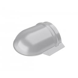 Ukončenie hrebenáča oblé - Pozink lakovaný - Bielo hliníková - Obrázok 1