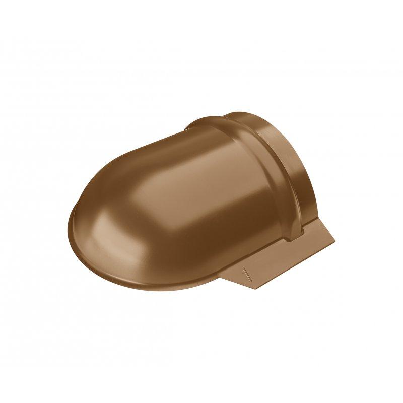 Ukončenie hrebenáča oblé  - Pozink lakovaný  - Metalická medená  -  Obrázok