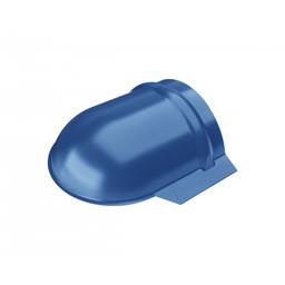 Ridge edge cap rounded - Galvanized steel prepainted - Gentian blue - Picture 1
