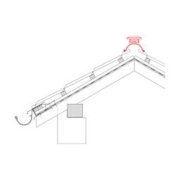 Szellőzőelem  - Festett acél  - Barna  -  Kép 2