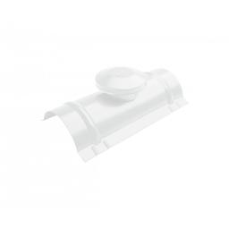 Вентиляционный конек  - Лакированная оцинковка  - Серо-белый  -  Изображение 1