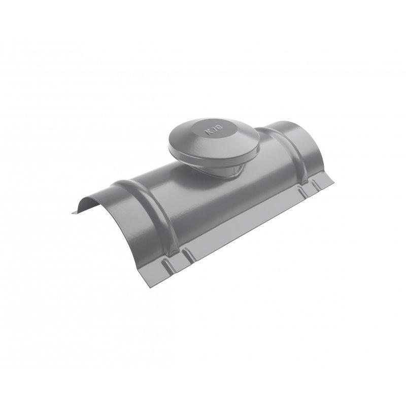 Hrebenáč vetrací  - Pozink lakovaný  - Prachovo šedá  -  Obrázok