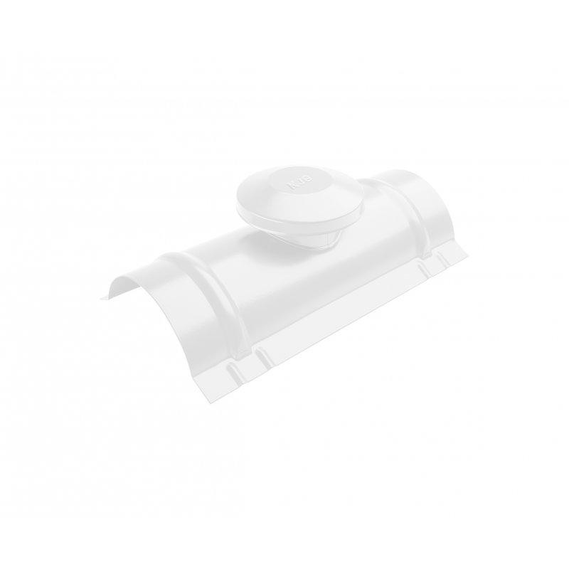 Hrebenáč vetrací  - Pozink lakovaný  - Biela  -  Obrázok